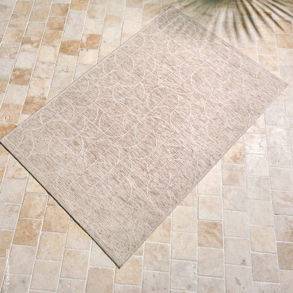 Tapis tissé d'extérieur Gatsby Beige Idaho.