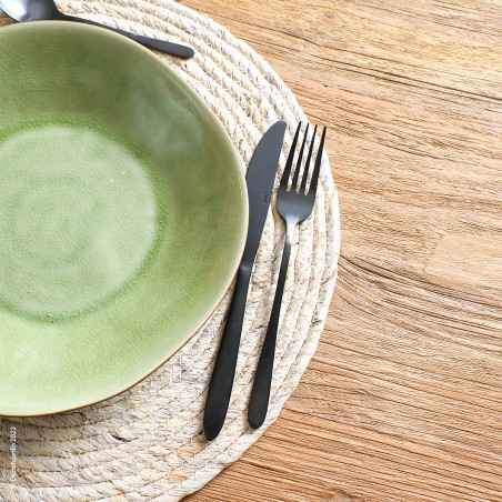 Table à manger en Teck brut recyclé, pour huit personnes,  Toscane.