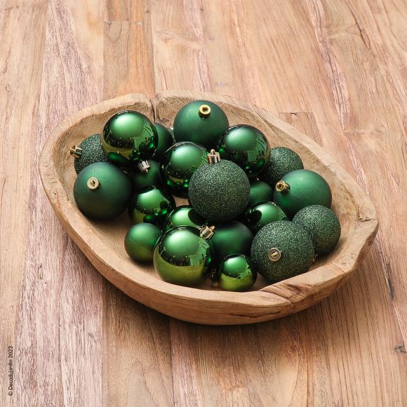 Boules de Noël Assortiment Green Pine