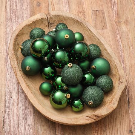 Boules de Noël Assortiment Green Pine